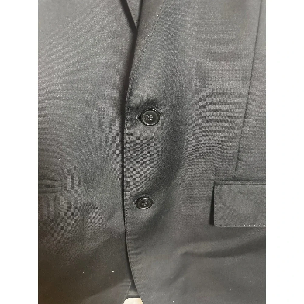 J.Crew Thompson Black Wool Blend Two Button Blazer‎ Sport Coat Mens 38R A1573